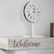 Whitewashed "Welcome" Text Engraving Floating Wall Shelf